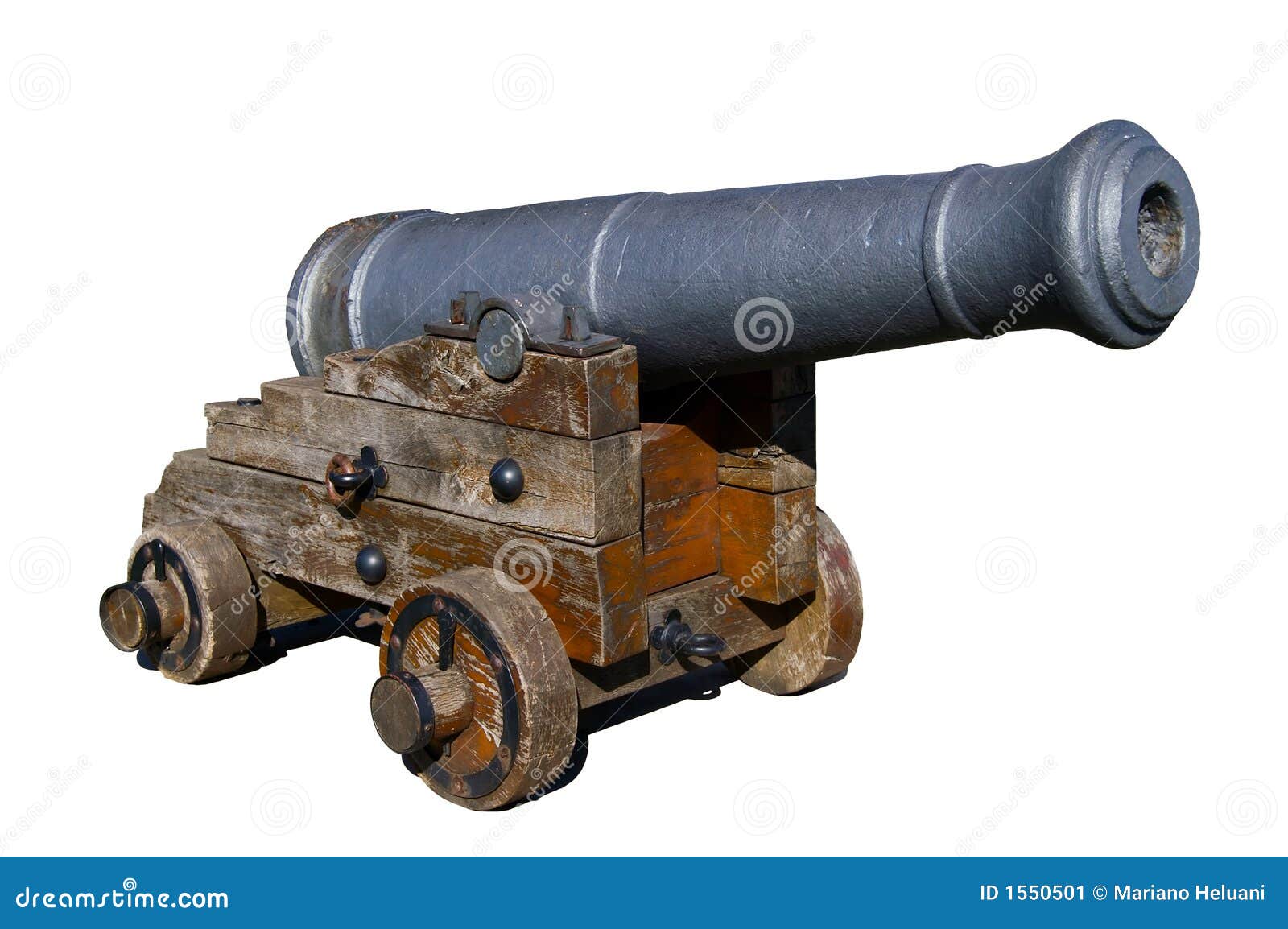 Vieux canon espagnol image stock. Image du espagne, bateau 1550501