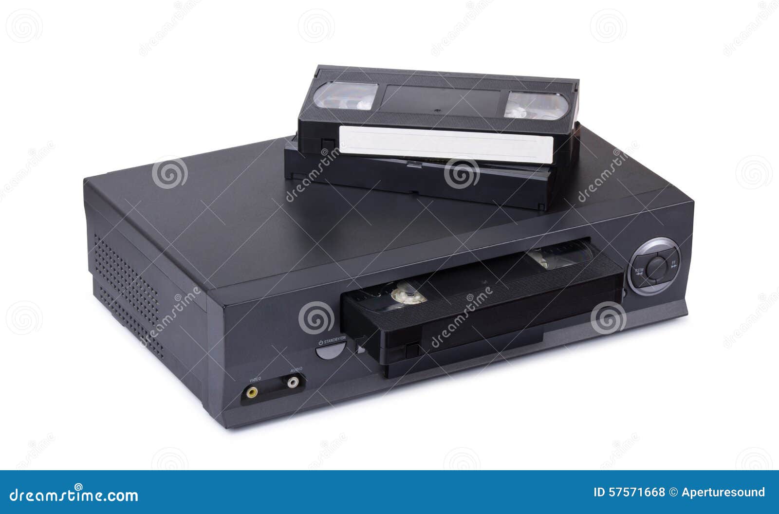 Vieux Magnétoscope Et Cassettes De VHS Photo stock - Image du désuet,  ménage: 57571668