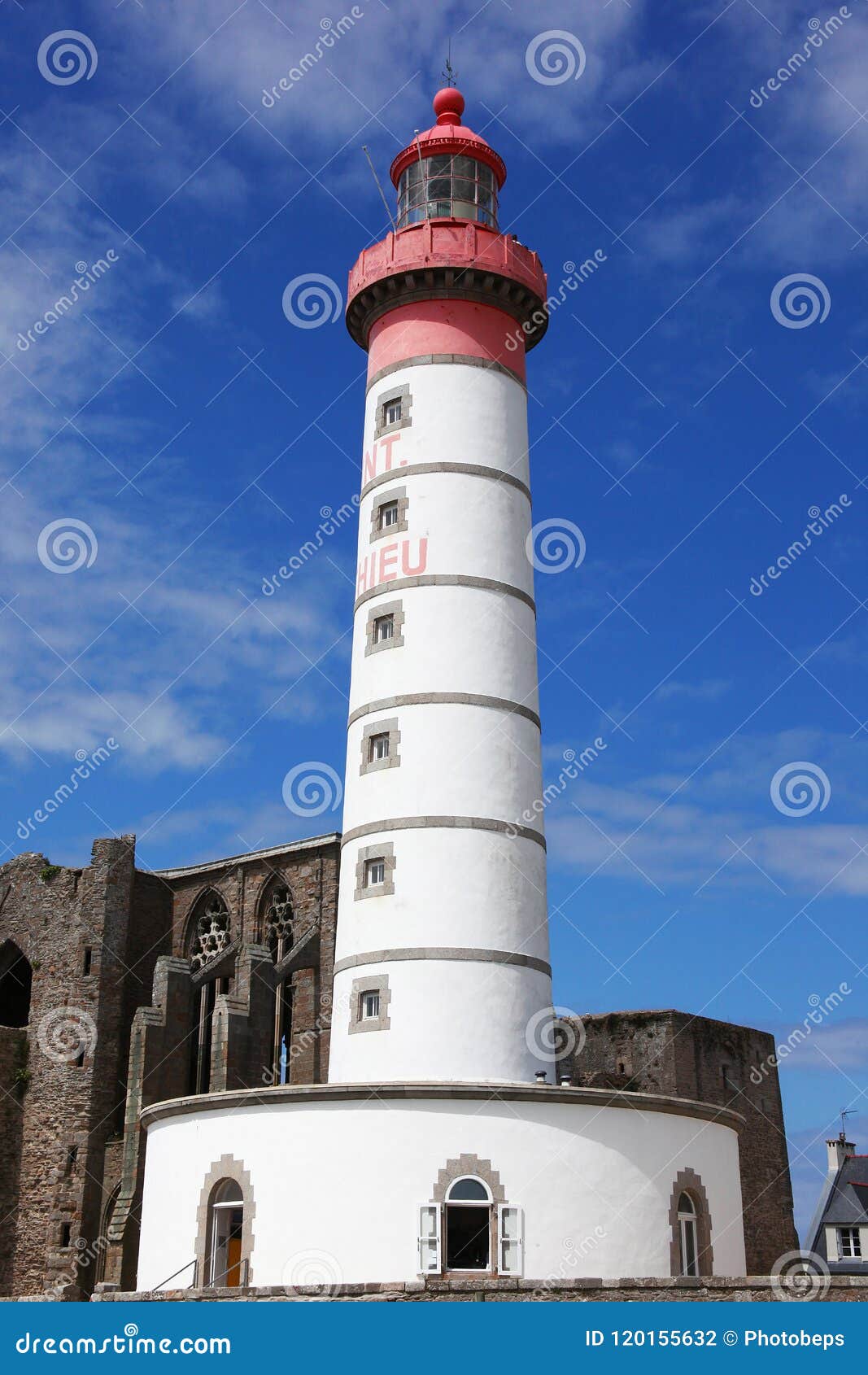 Vieux Phare Breton Magnifique Photo Stock Image Du Antique Tourisme