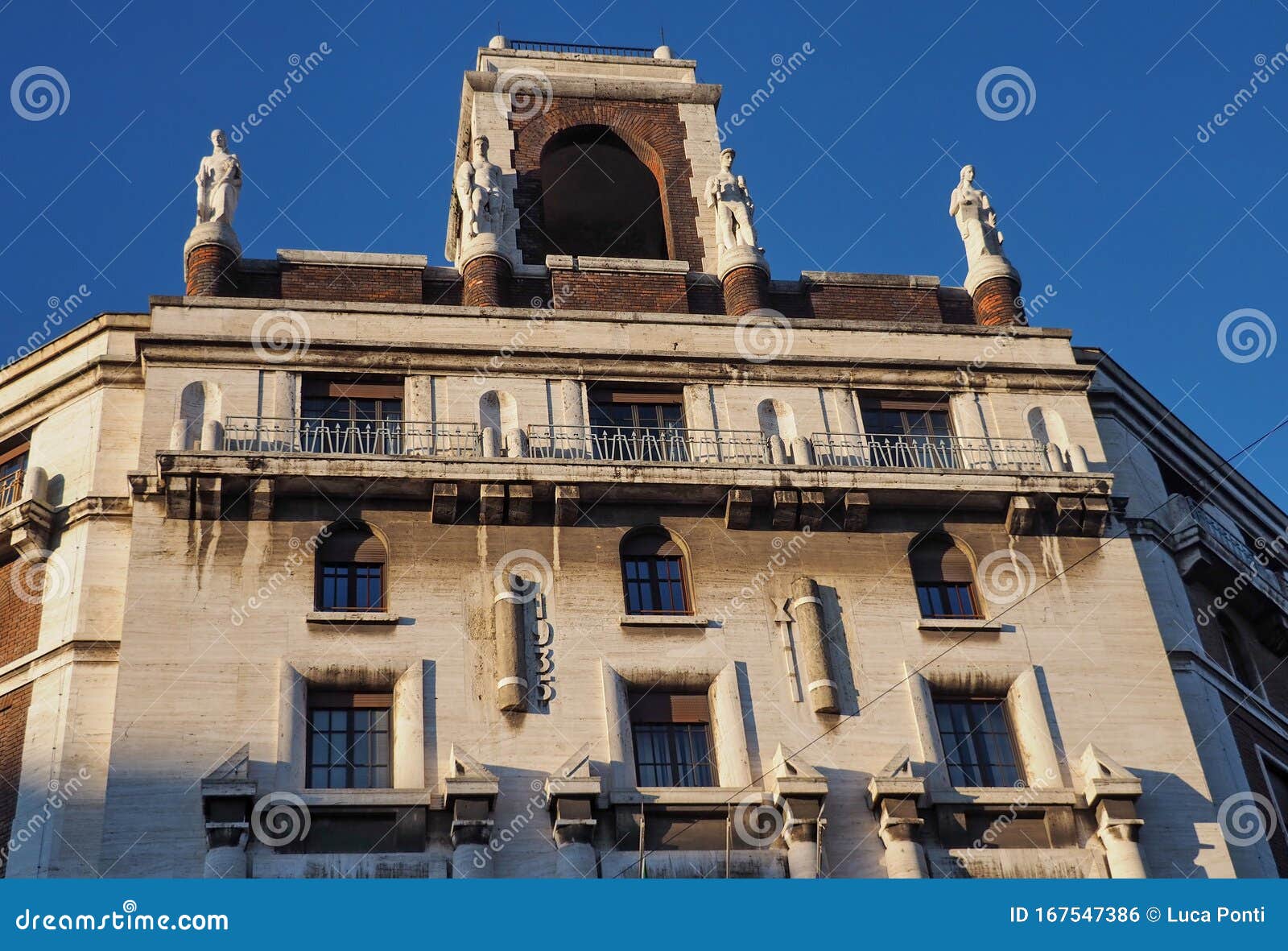 milan, italy - december 23, 2019 : view of agenzie delle entrate building
