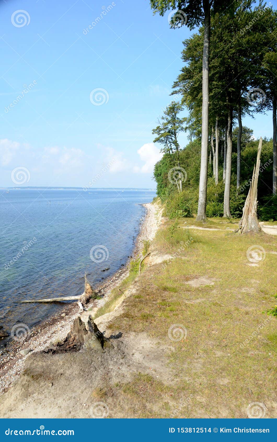 View Along a Coast with Steep Erosion Slopes Stock Photo Image of