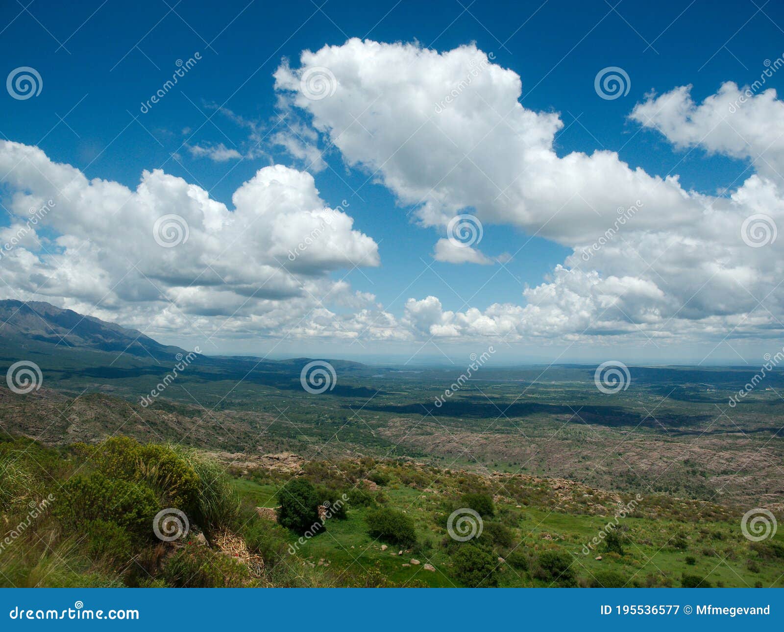 landscape view in altas cumbres, cordoba, argentina