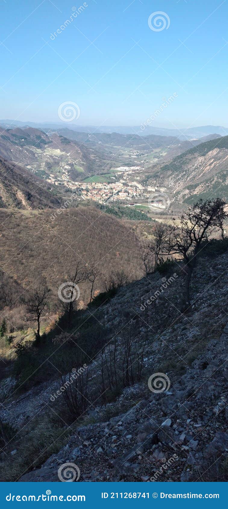 view of appennini in central italy