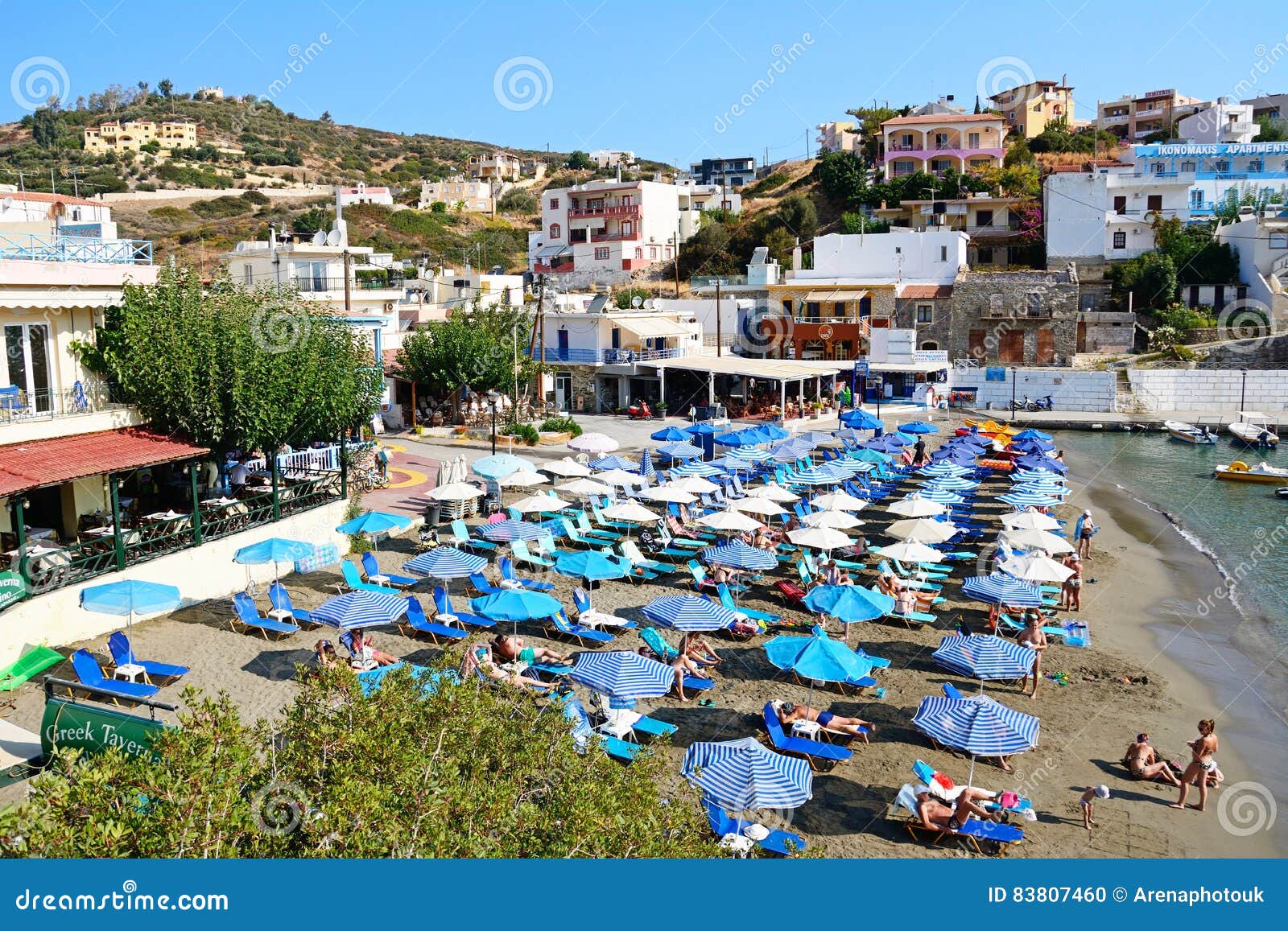 View of Bali beach, Crete. editorial image. Image of tourist - 83807460