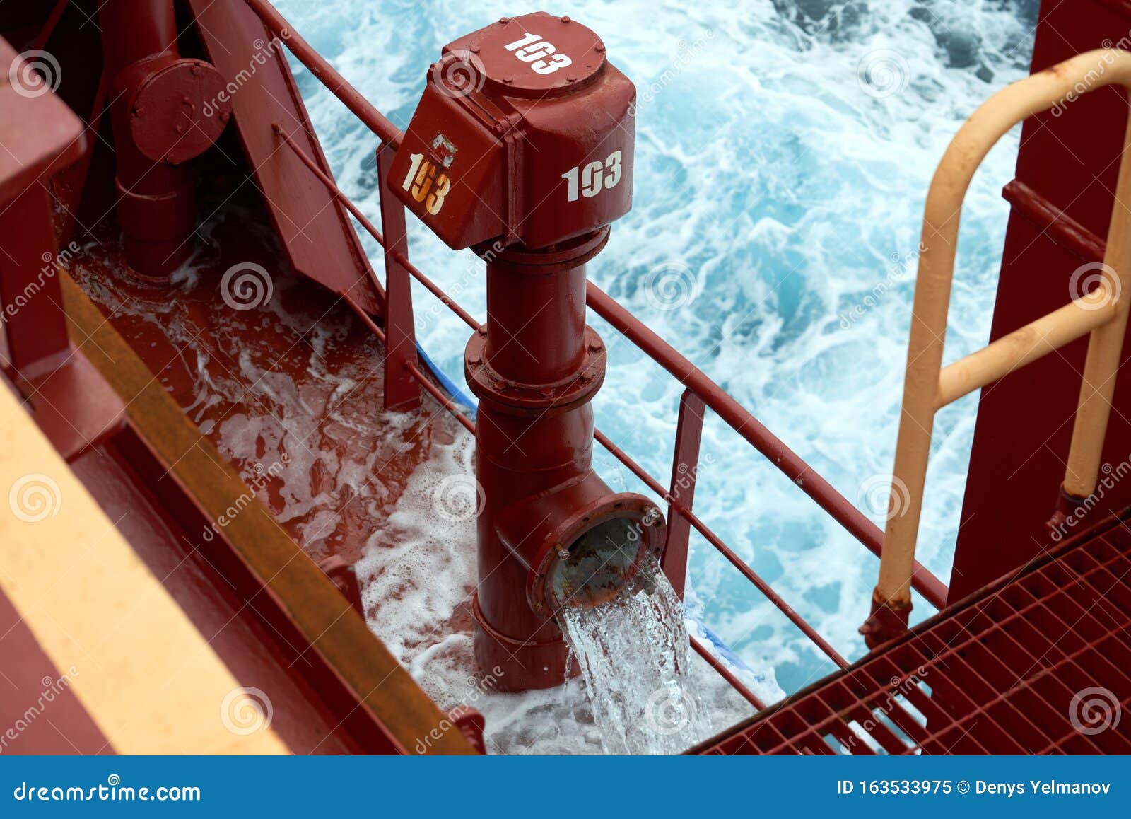 View Of Ballast Water Exchange Process Onboard Of A Ship ...