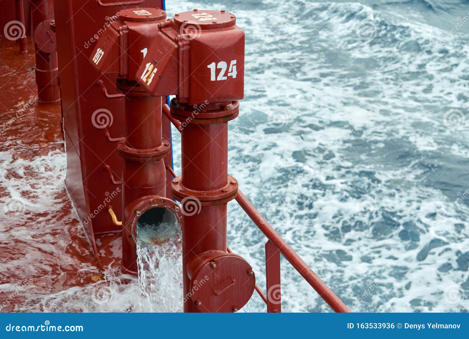 View Of Ballast Water Exchange Process Onboard Of A Ship ...