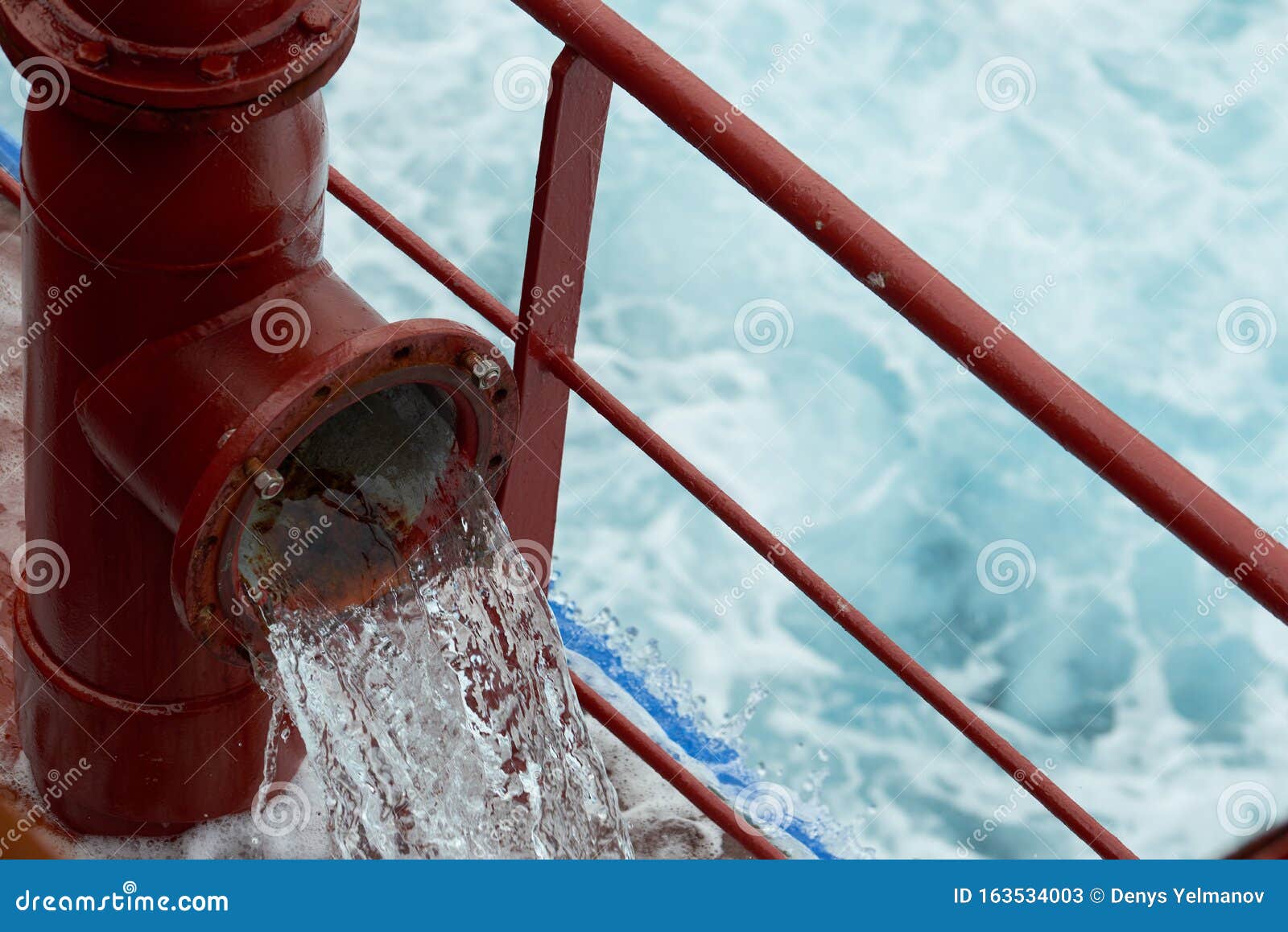 View Of Ballast Water Exchange Process Onboard Of A Ship ...