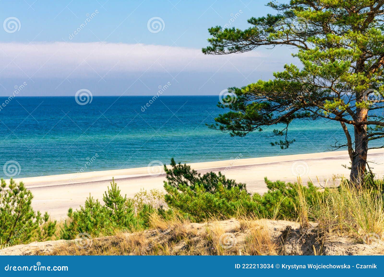 view of baltic sea coast. hel, pomerania, poland