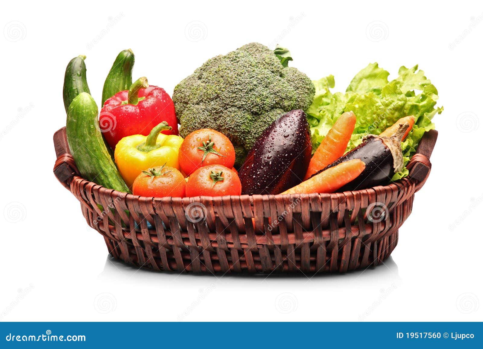 View of a Basket Full with Vegetables Stock Photo Image of grocery