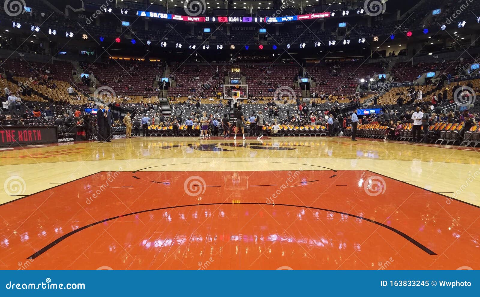 basketball court view