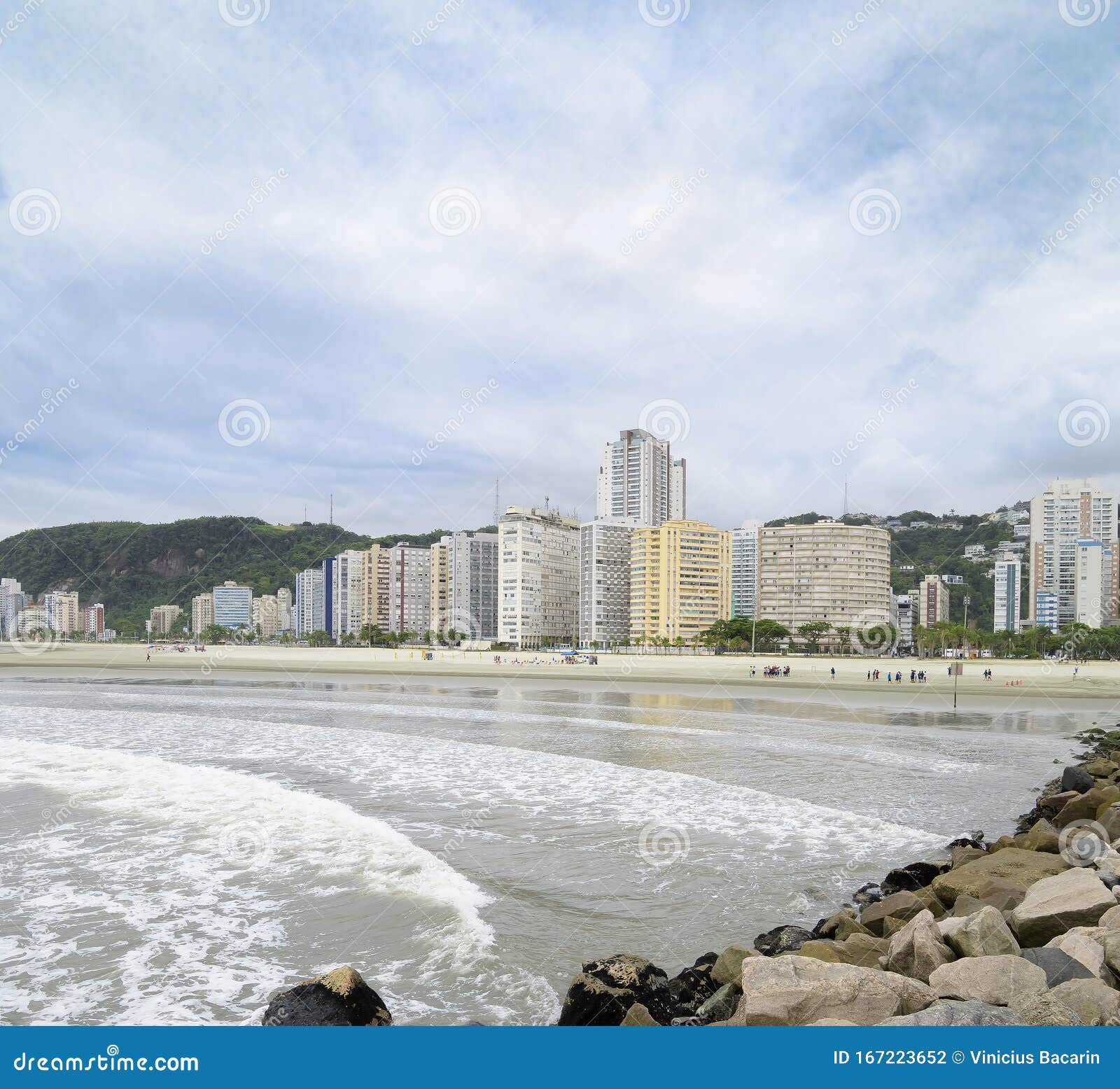 beach of santos sp brazil