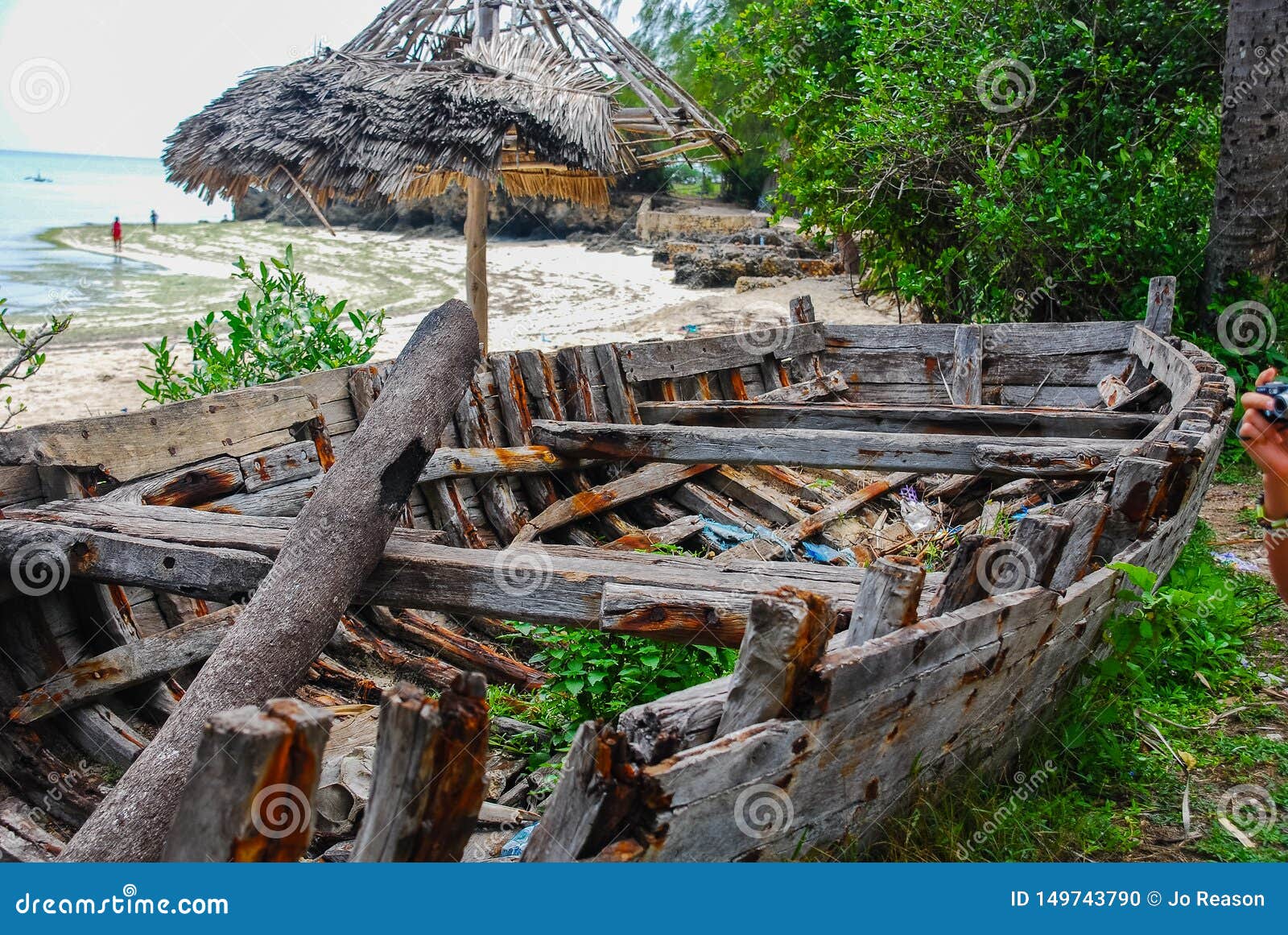 A View of the Beach of Zanzabar Island Stock Photo Image of sail