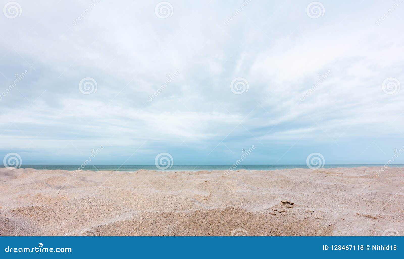 view of beautiful beach sand and sky background
