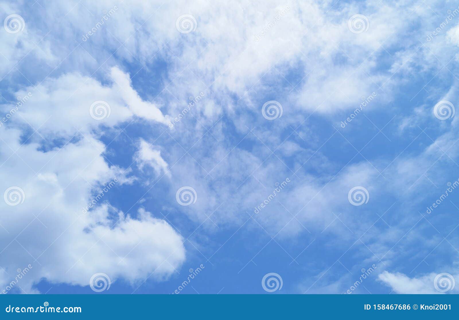 The View of the Beautiful Blue Sky with Clouds. Stock Photo - Image of ...