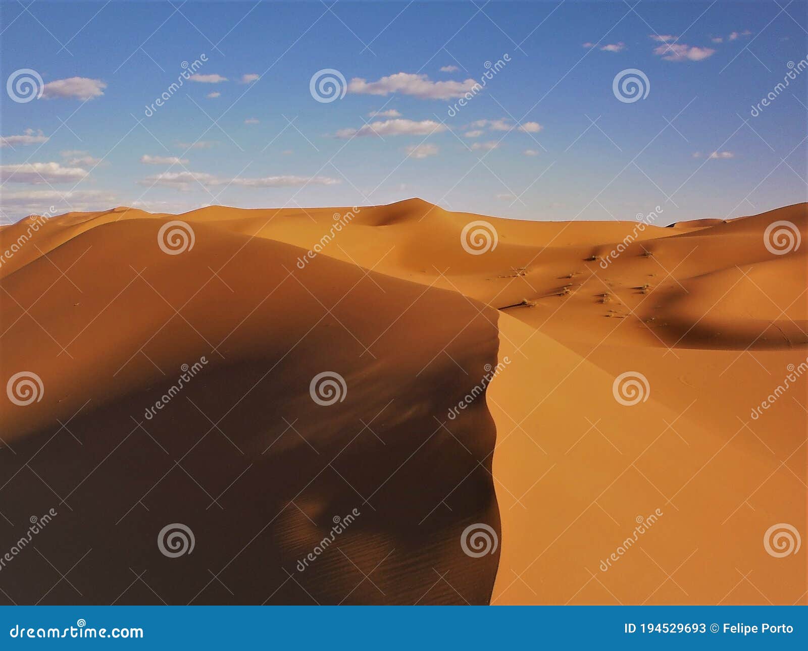 beautiful view of dunes of sahara desert morocco
