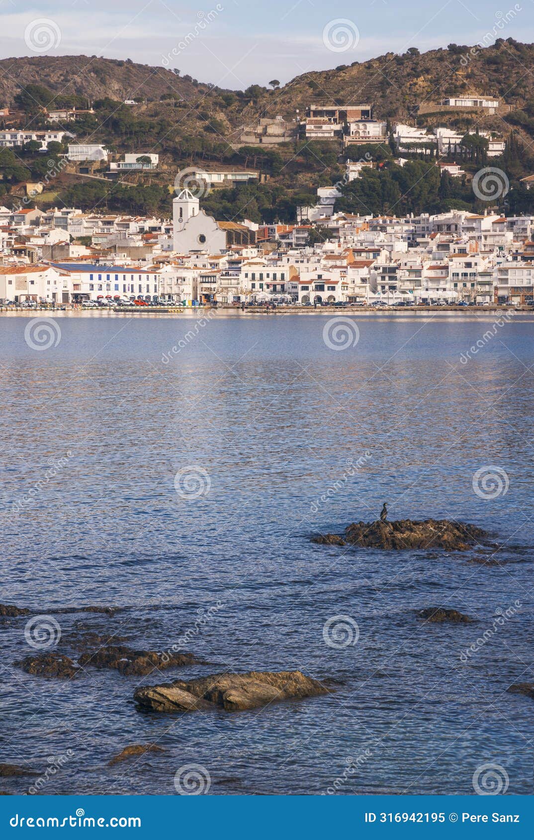 view of the beautifull village of port de la selva in catalonia
