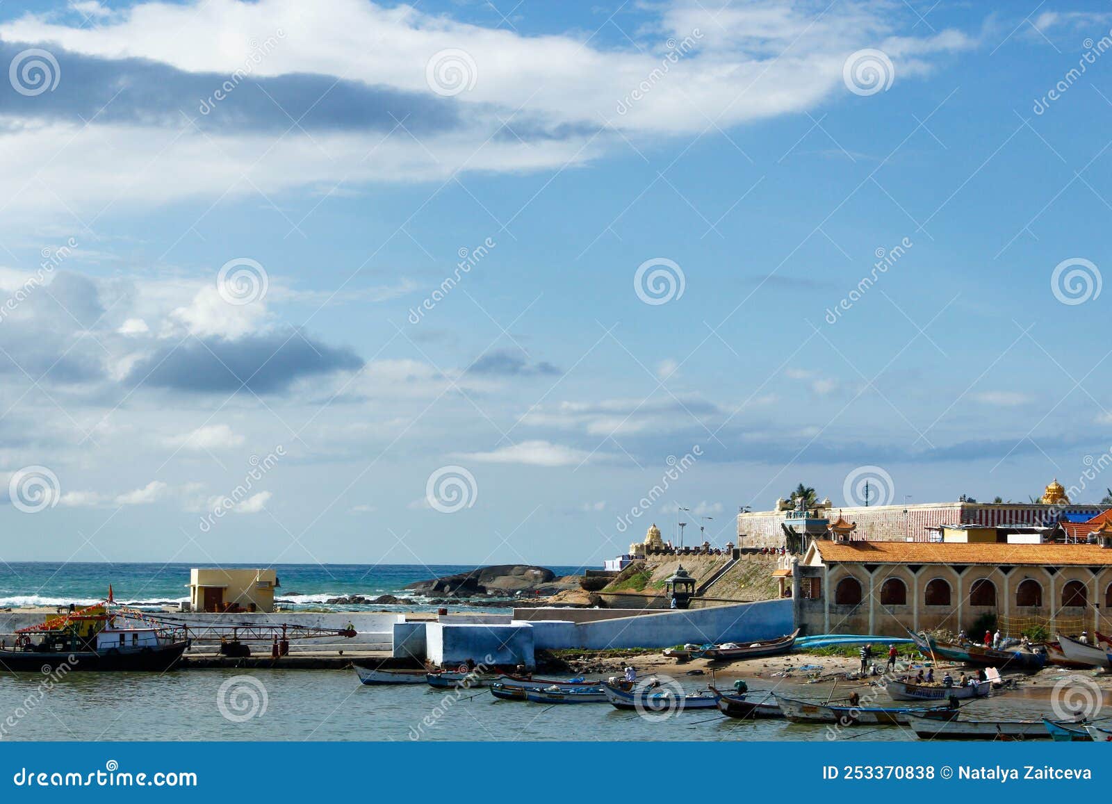 view of bhagavathi amman temple. kanyakumari, india