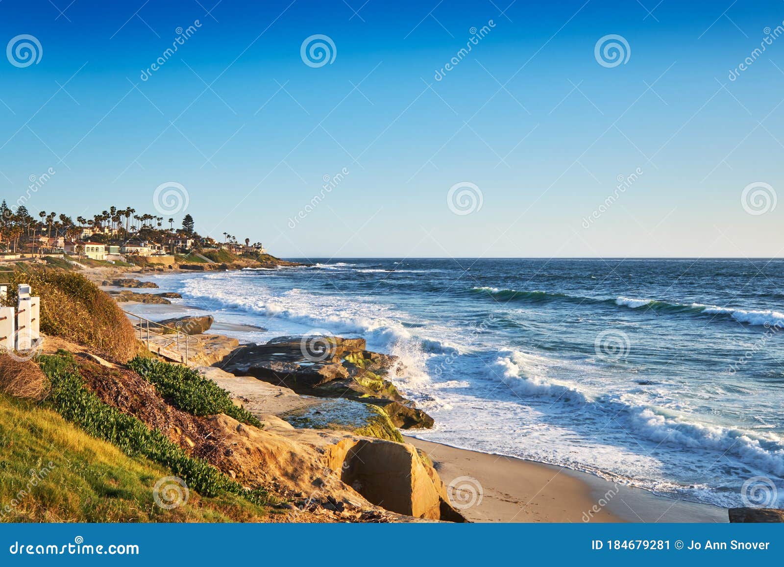 View Of Big Rock Reef From Windansea Beach Stock Image Image Of Sand Surf