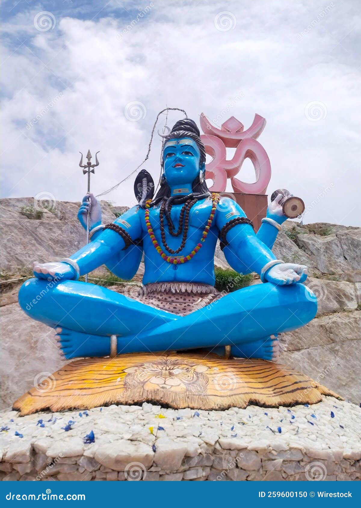 View of the Blue Buddha Statue Stock Photo Image of faith, symbol