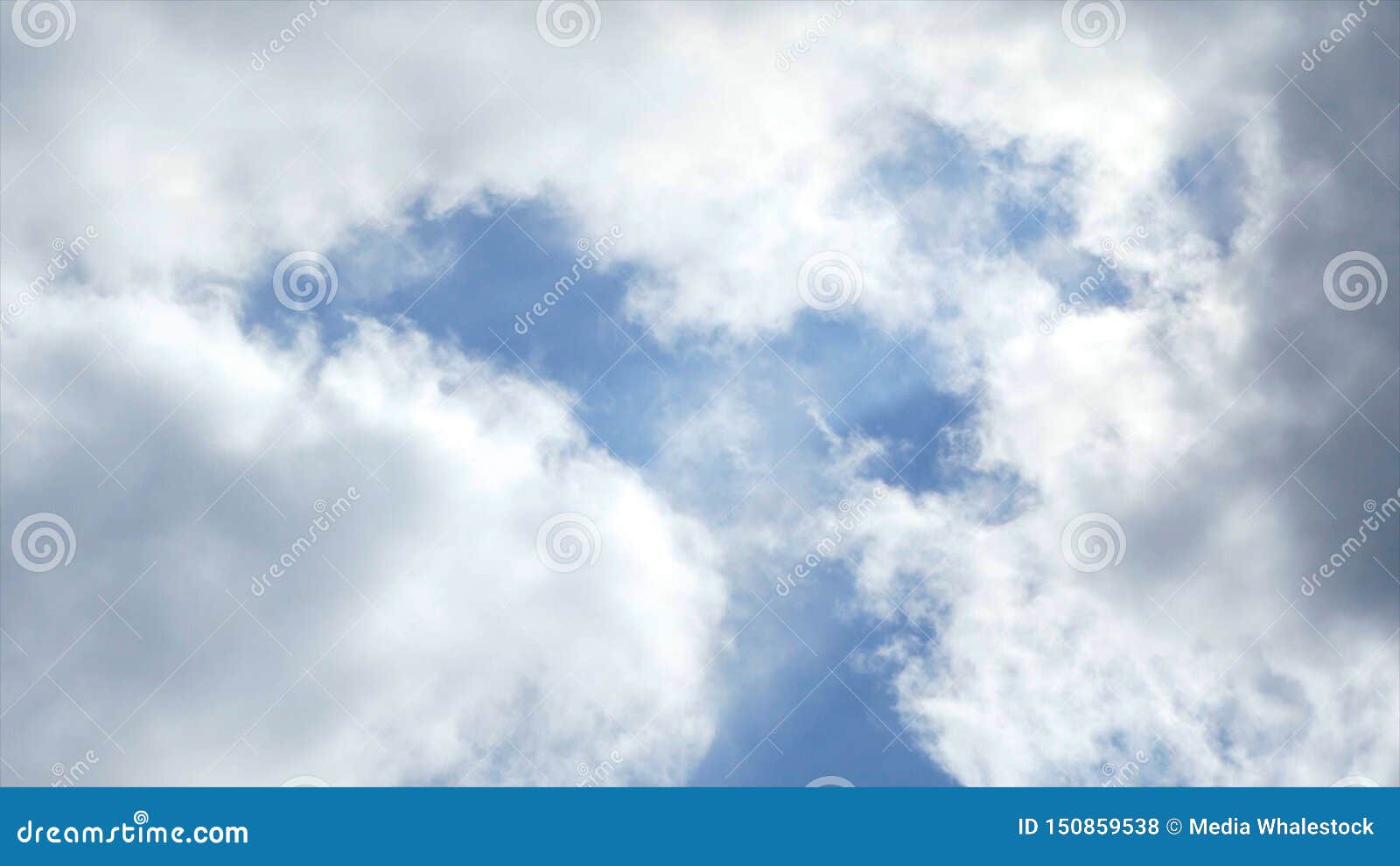 Blue cloud floating on blue sky with fake star light surround cloud Stock  Photo - Alamy