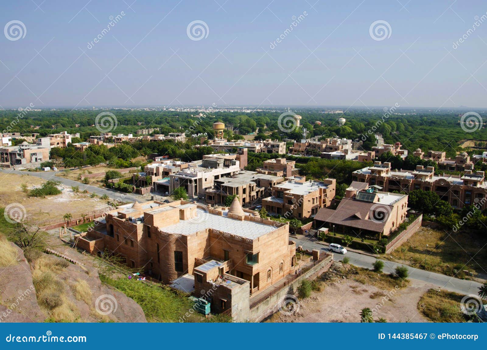 view of buidings, jodhpur, rajasthan, india