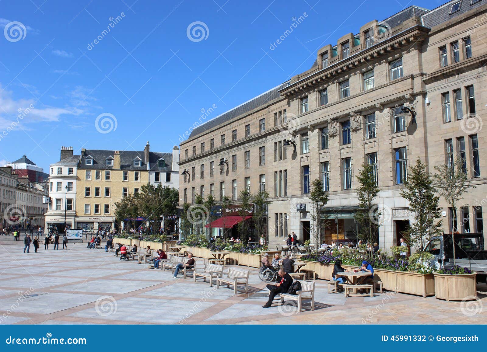 View of Buildings in City Square Dundee Scotland Editorial View of Buildings in City Square Dundee Scotland Editorial