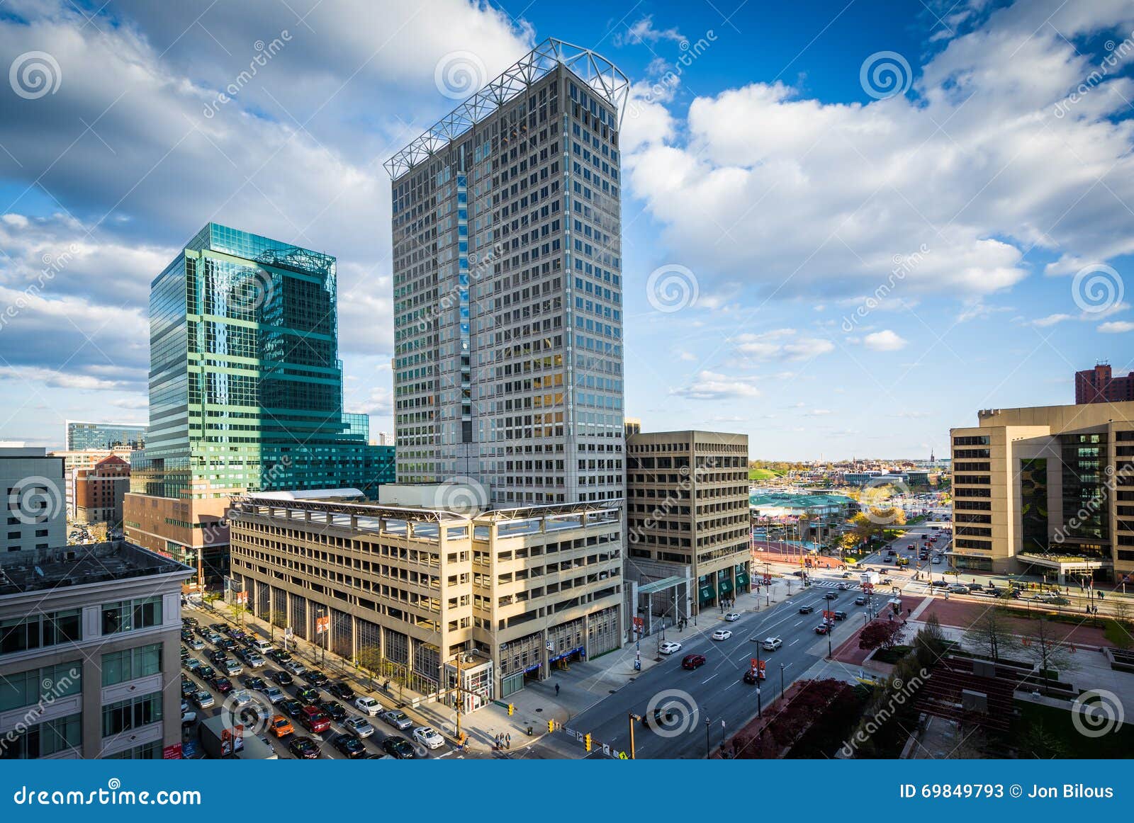 View of Buildings in Downtown Baltimore, Maryland. Editorial Stock Photo Image of scenery