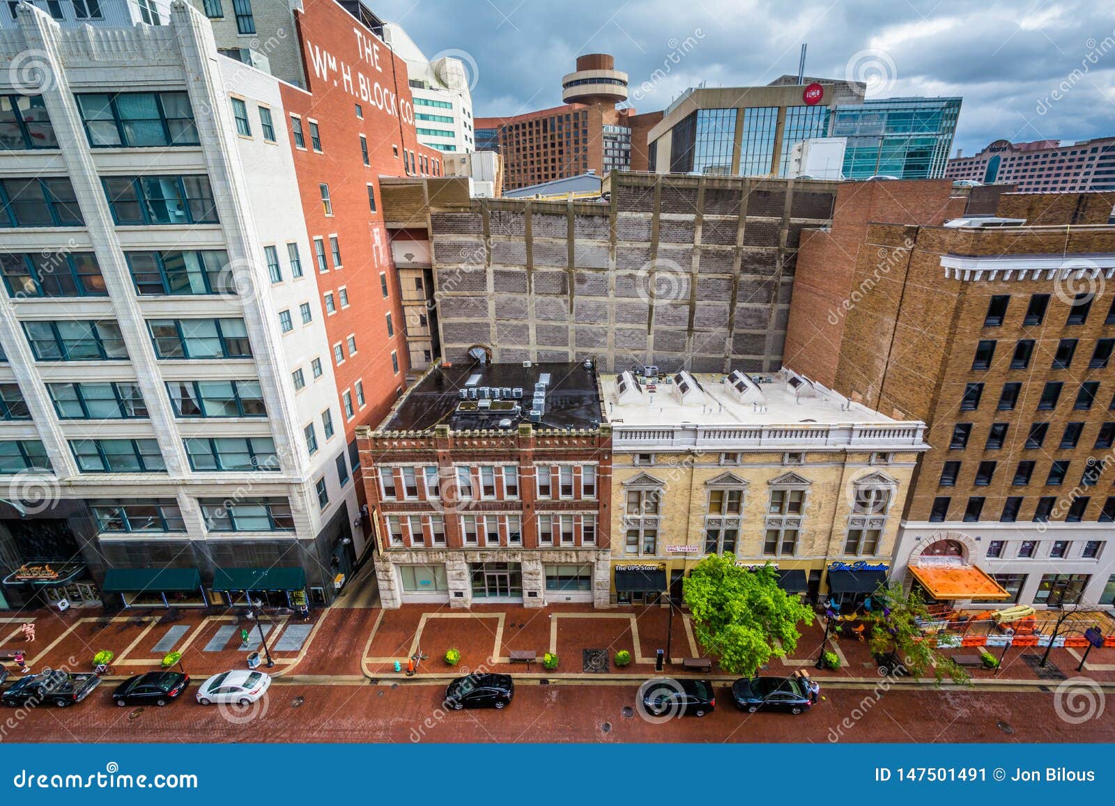 View of Buildings in Downtown Indianapolis, Indiana Editorial Photo