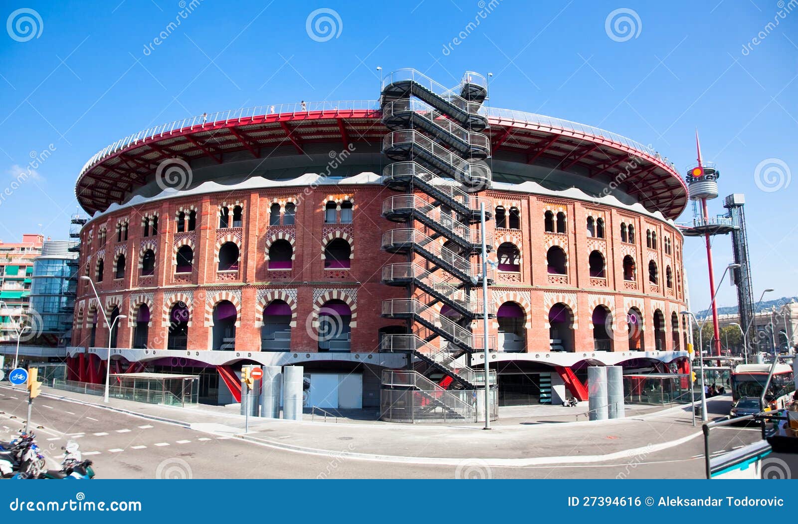 view of bullring arenas de barcelona