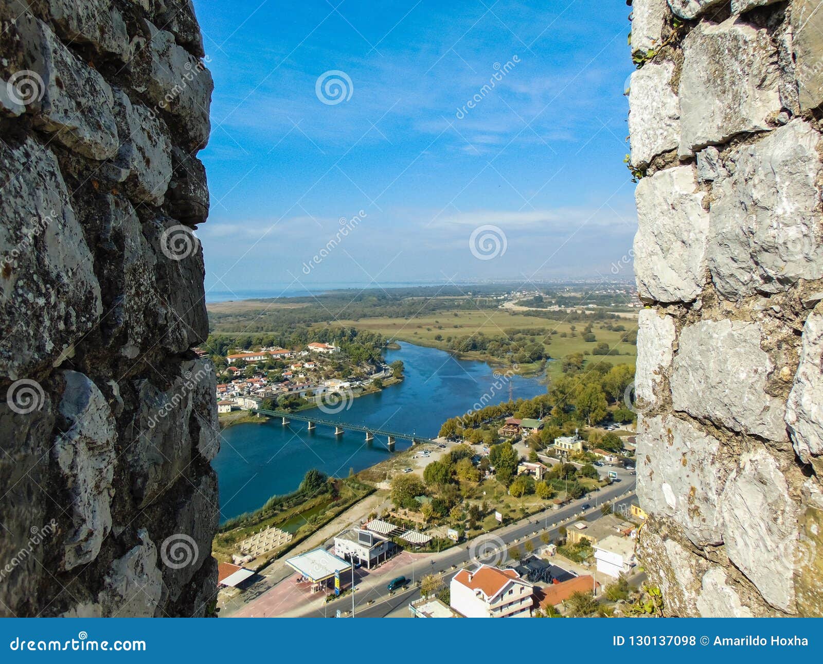 View of Buna River. stock photo. Image of buna, water 130137098