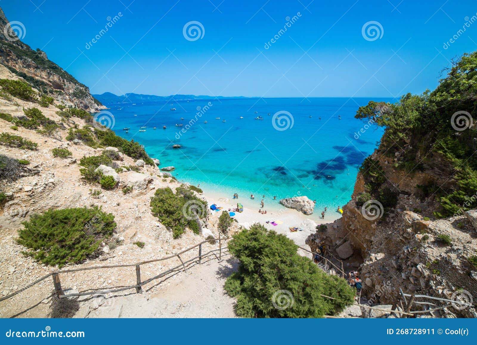 a view of cala goloritze beach, sardegna