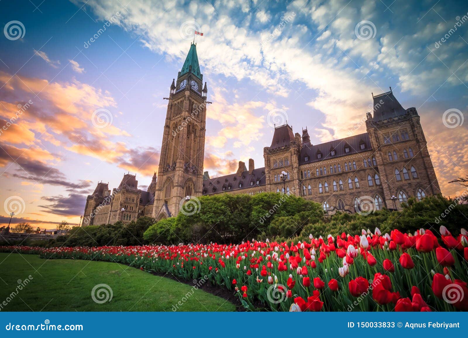 view of canada parliament building in ottawa