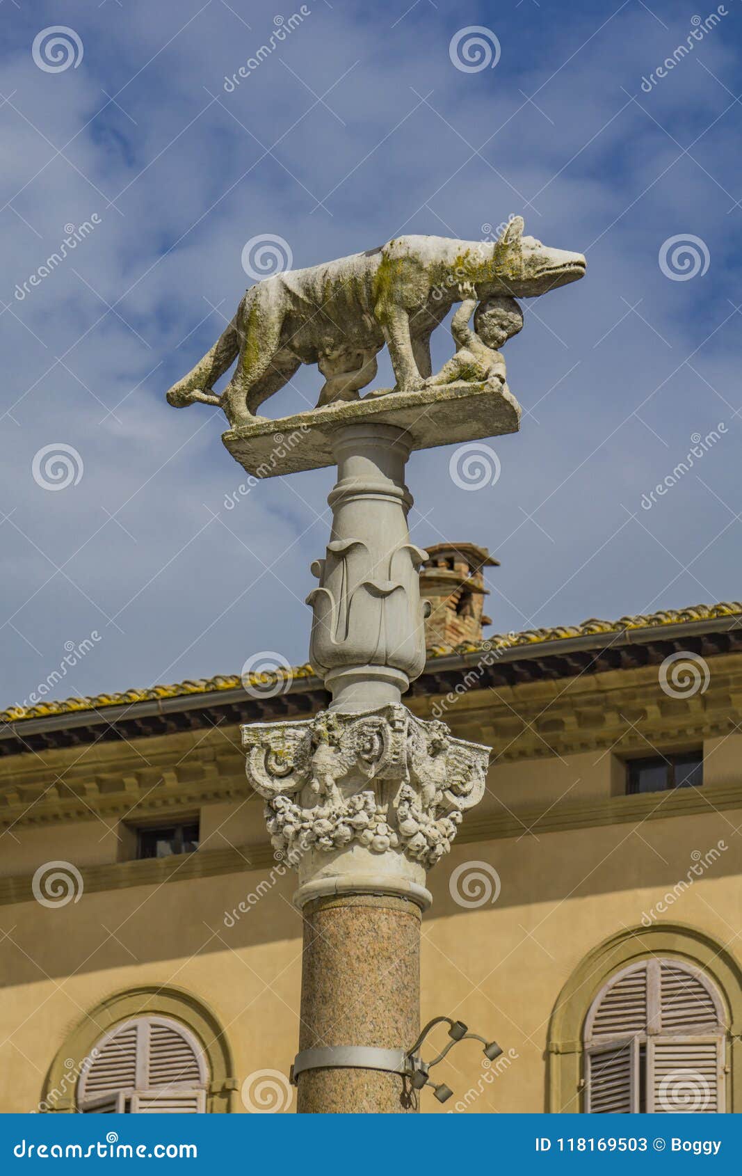 Capitoline Wolf Statue in Siena, Italy Stock Image Image of mythology