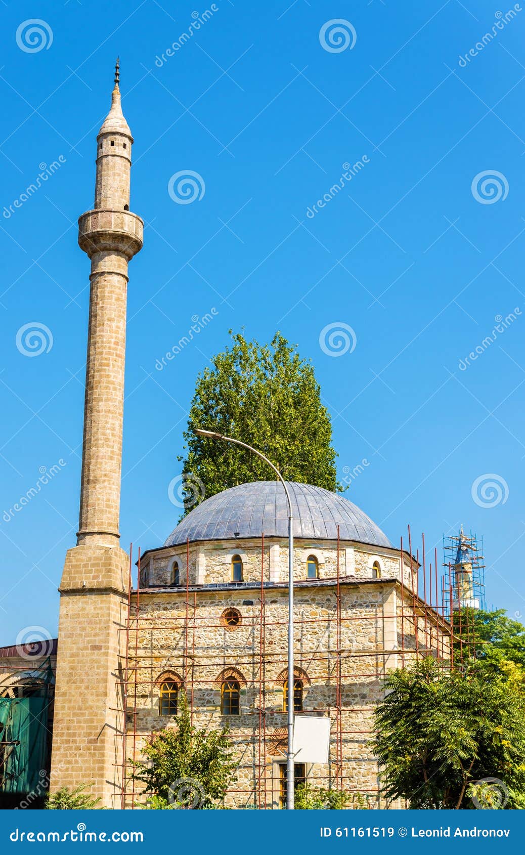 view of carshi mosque in pristina