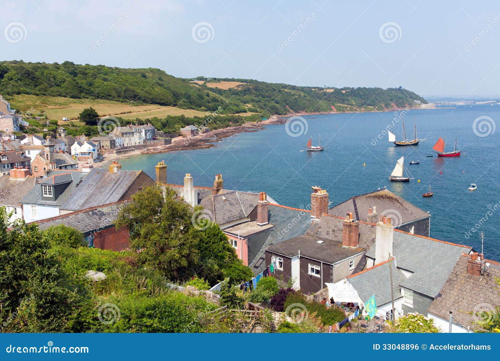 View Of Cawsand And Kingsand Coast Cornwall England ...