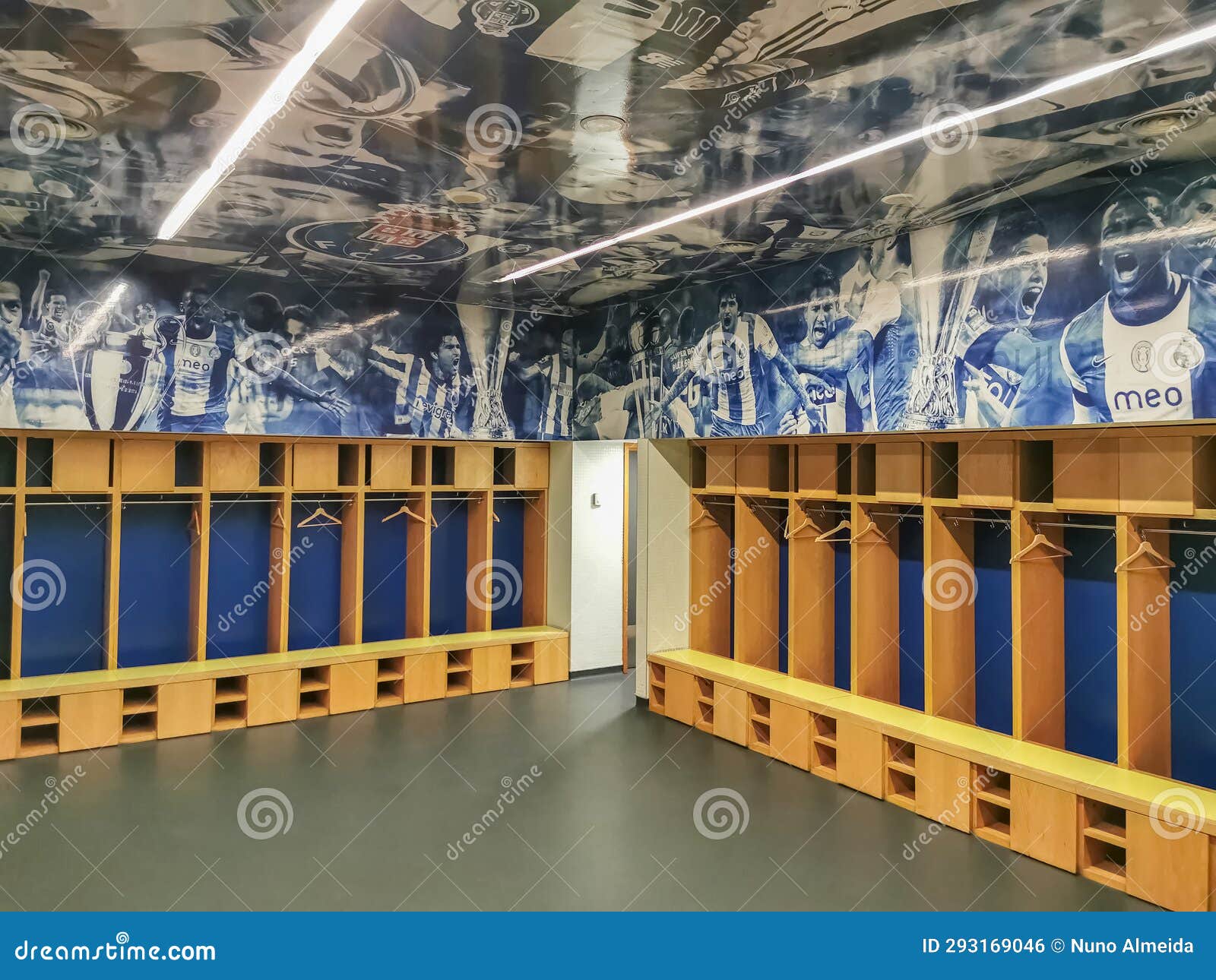 View at the Changing Rooms, Inside at the Football Clube Do Porto ...