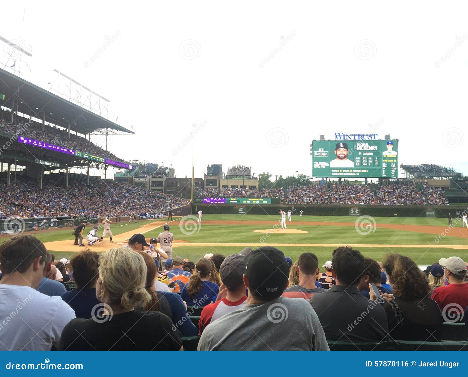 A View of Chicago Wrigley Field Baseball Stadium Editorial Photo
