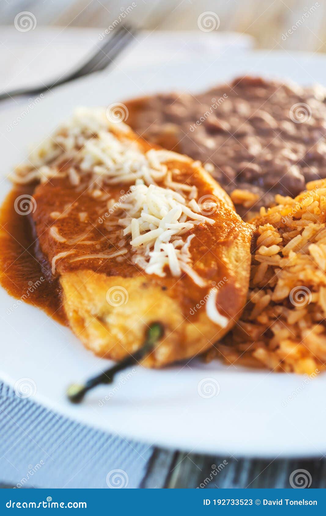 Chile relleno plate stock image. Image of restaurant 192733523