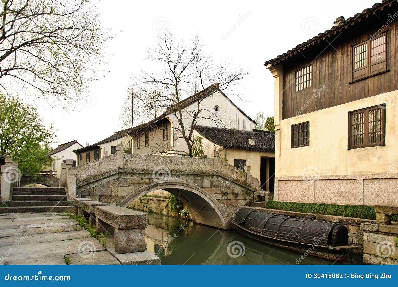 The View in a Chinese Traditional Village Stock Photo - Image of china ...