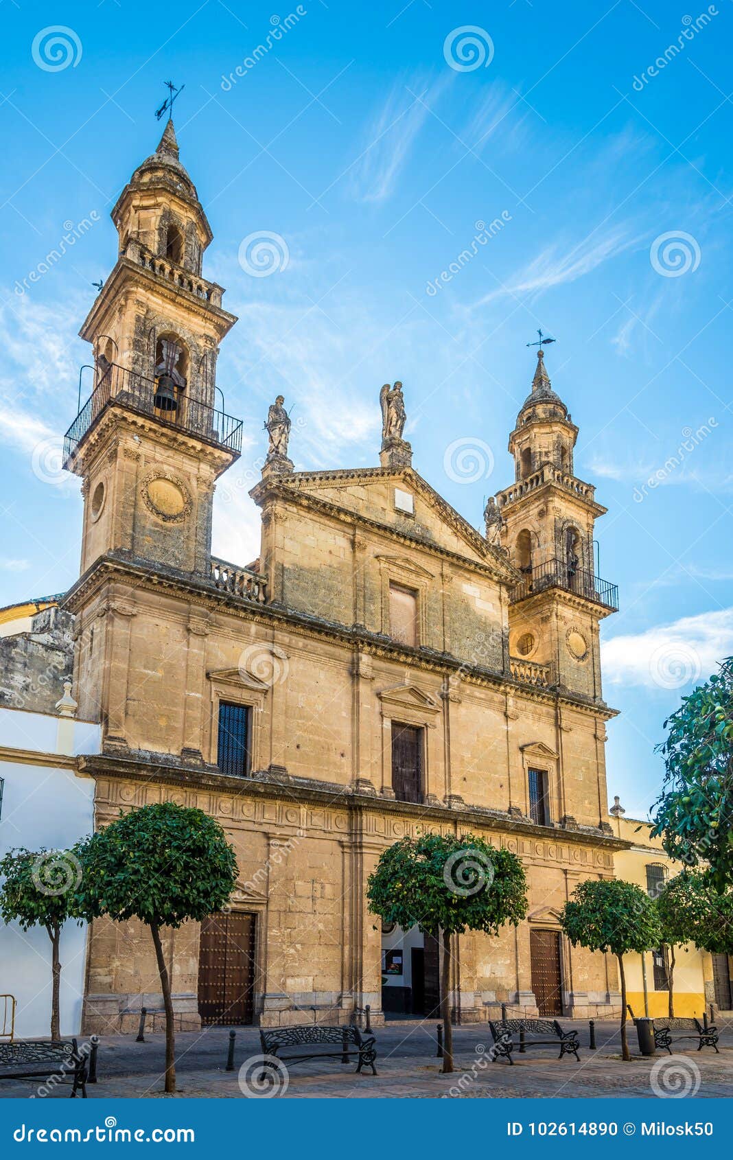 view at the church juramento de san rafael in cordoba, spain