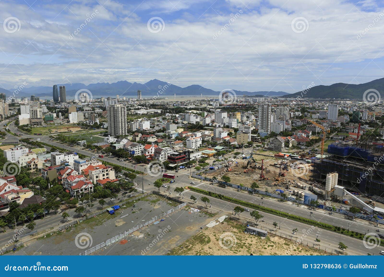 View of Danang in Vietnam editorial photo. Image of view - 132798636