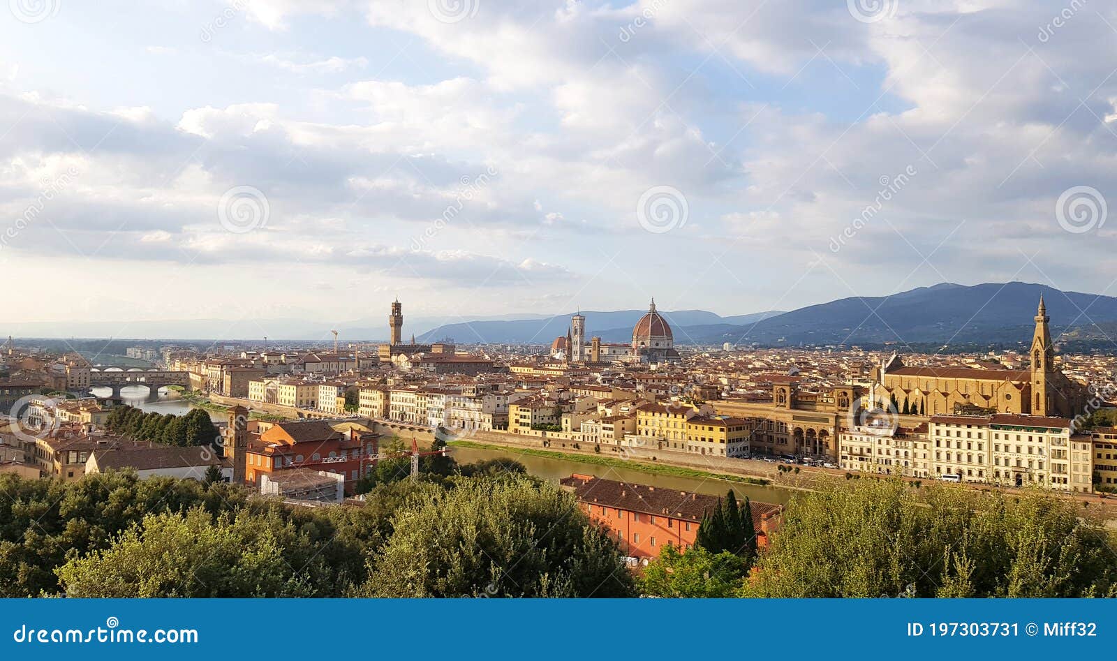 View of the City of Florence, Italy Stock Image - Image of cathedral ...