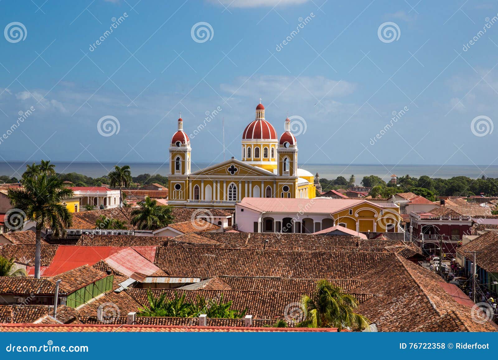 view of the city of granada, nicaragua