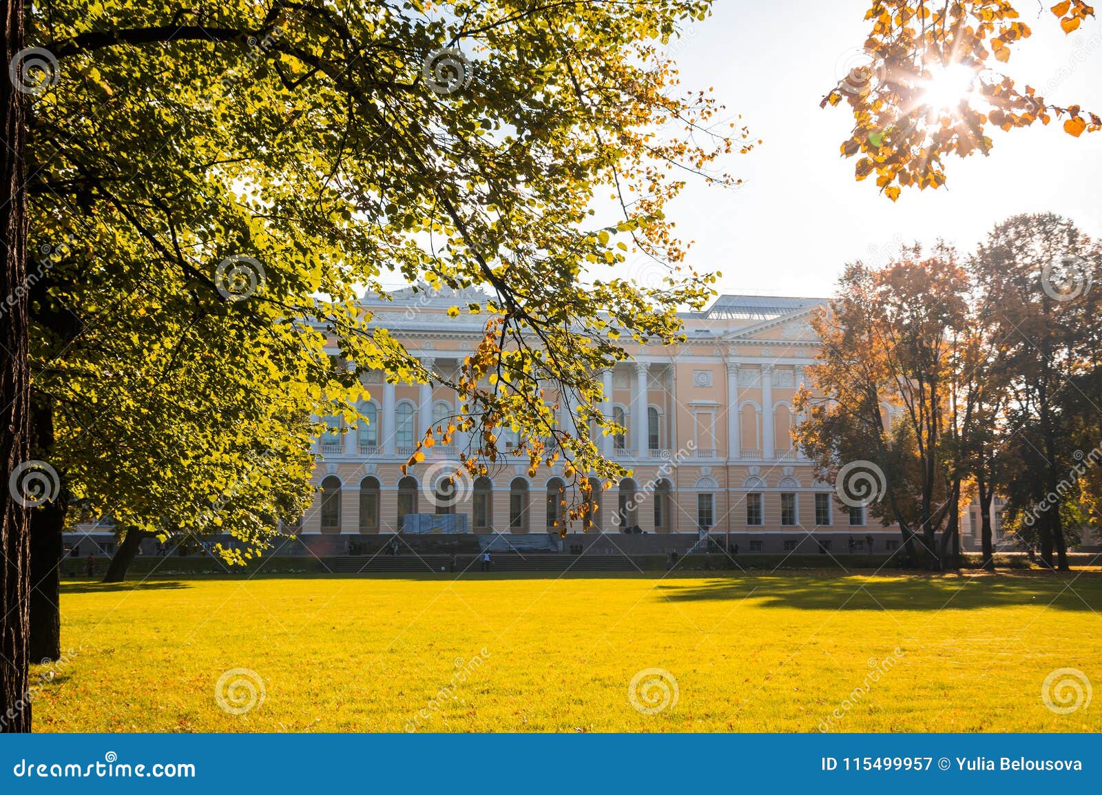 View of city park stock image. Image of house, scene 115499957