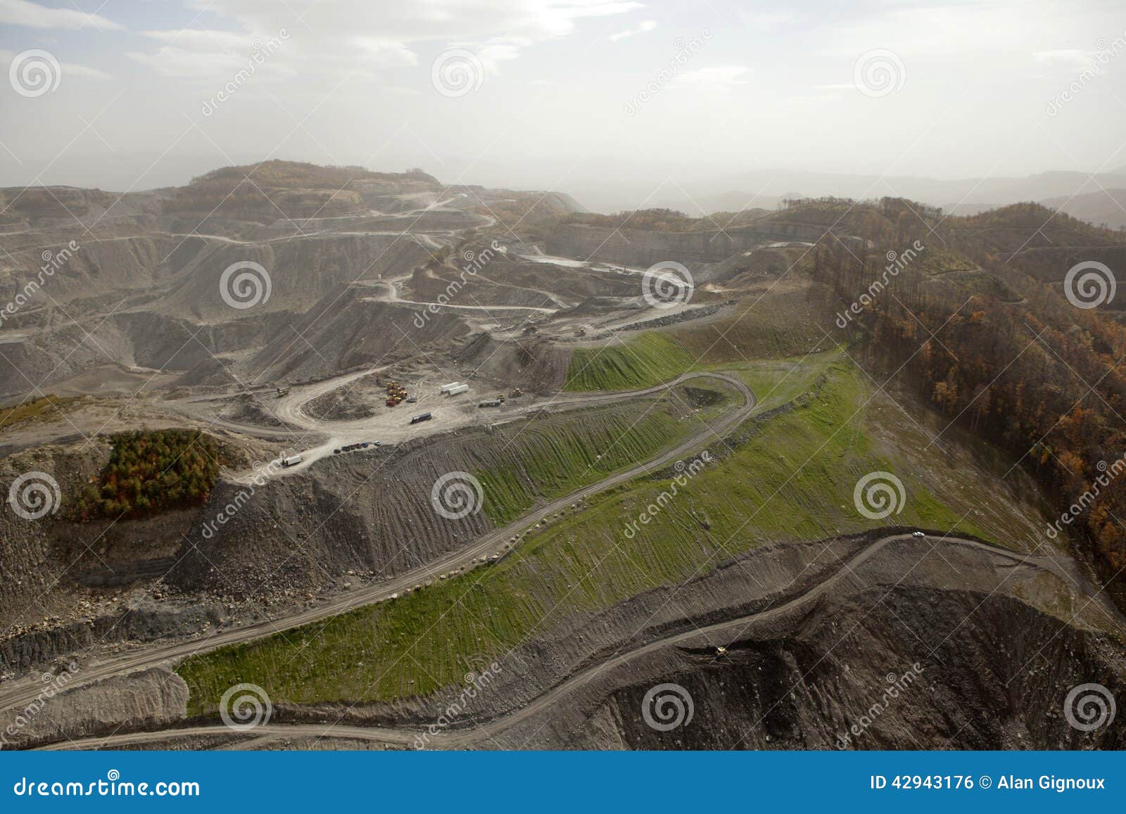 view of a coal mine, appalachia