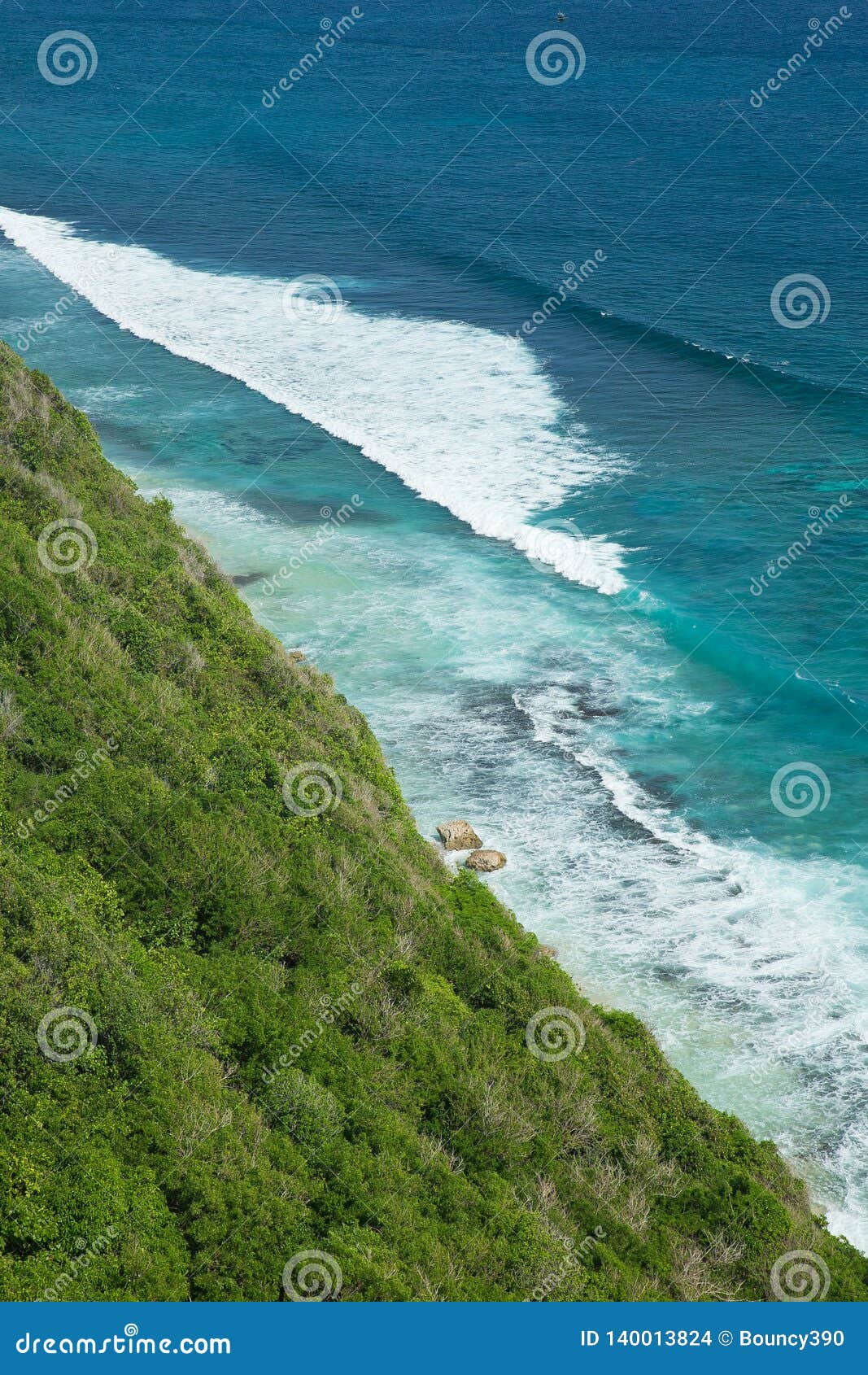 view of the coastline bali, indonesia