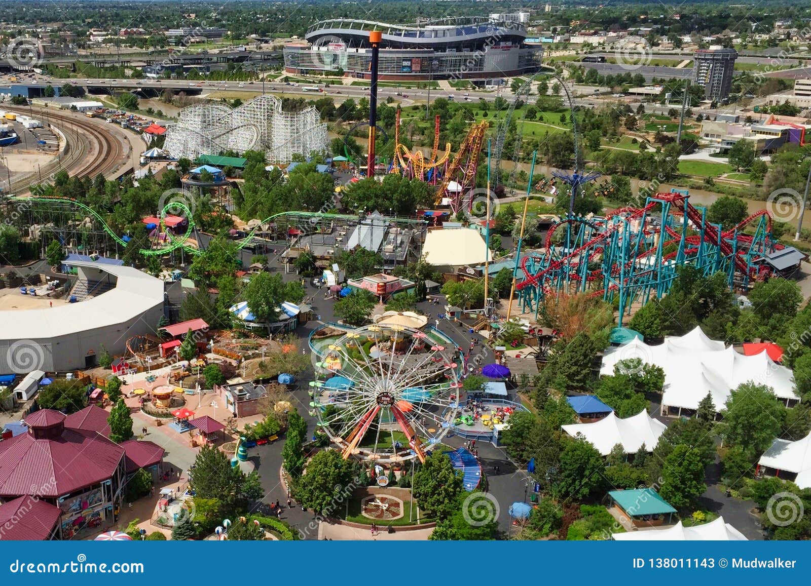 Elitch Gardens Of Denver Stock Image Image Of Amusement 138011143