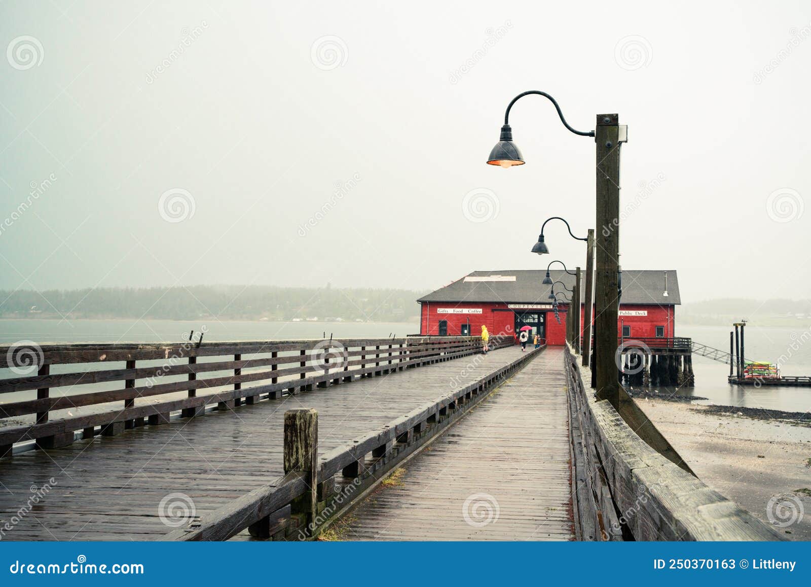 coupeville washington on whidbey island with pier and historic building