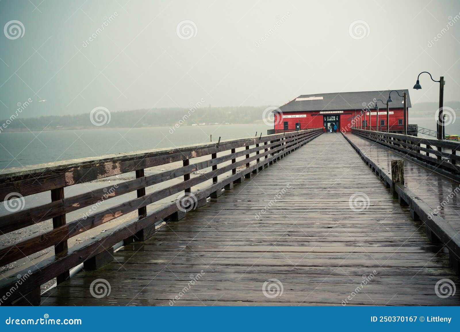 coupeville washington on whidbey island with pier and historic building