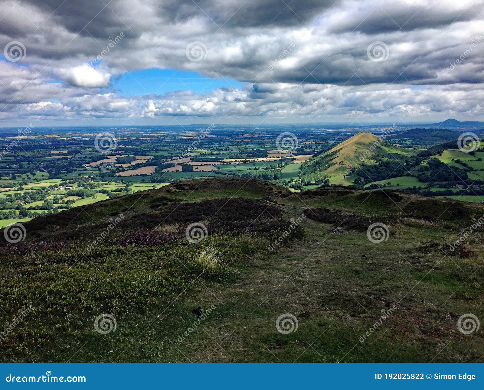 a view of the shopshire countryside near caer caradoc